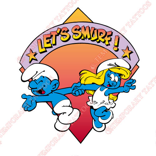 The Smurfs Customize Temporary Tattoos Stickers NO.3466